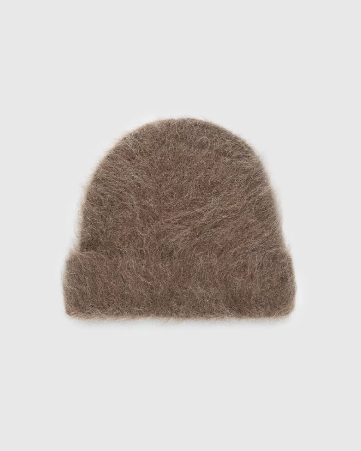 Männer Séfr Sefr Fuzzy Beanie Taupe Alpaka