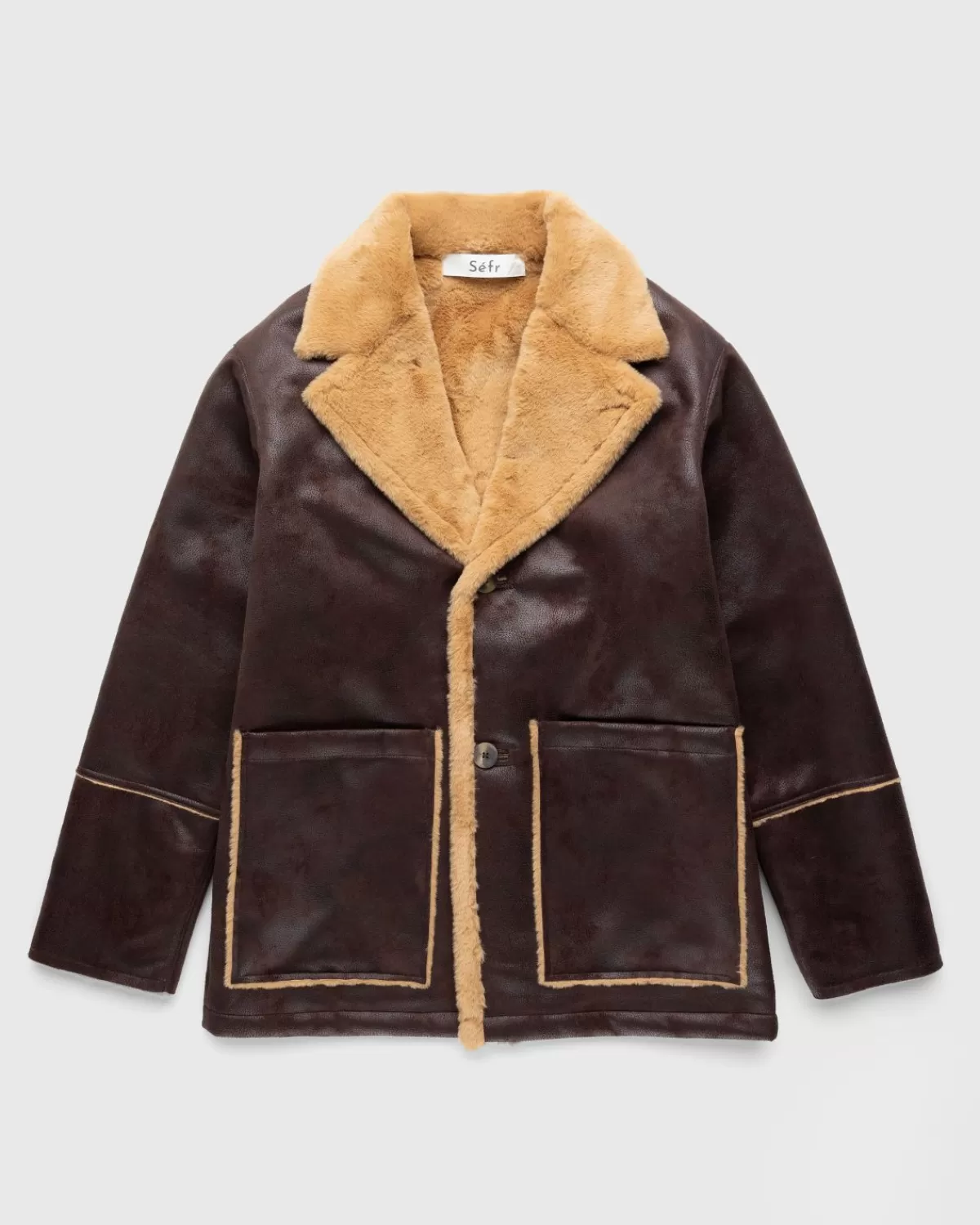 Sefr Sheridan Jacke Faux Shearling Braun>Séfr Store