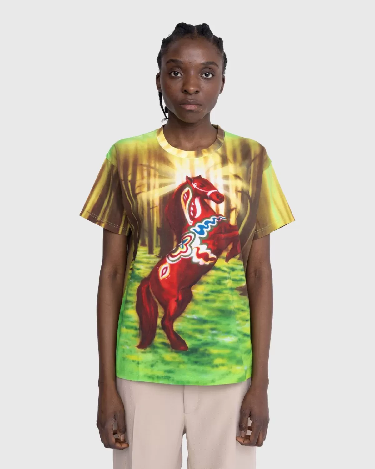 Männer Stockholm Surfboard Club Horse Airbrush T-Shirt Multi