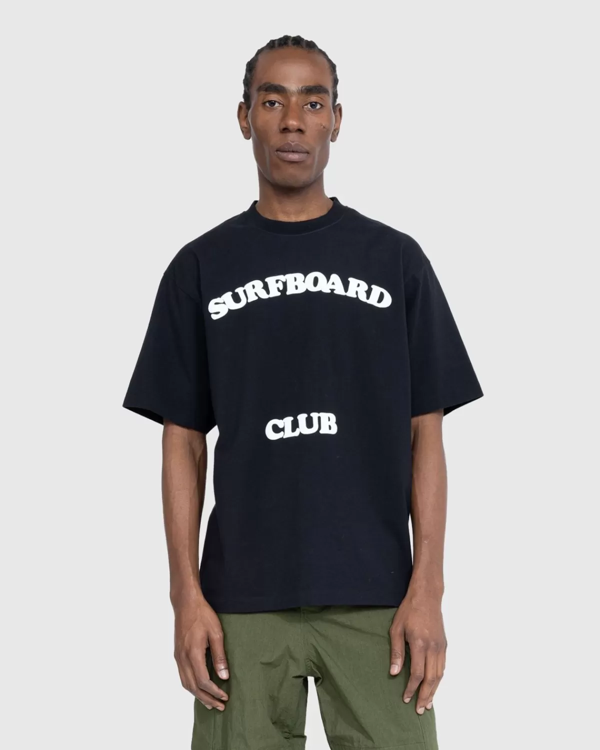 Männer Stockholm Surfboard Club Leaf Club T-Shirt Schwarz