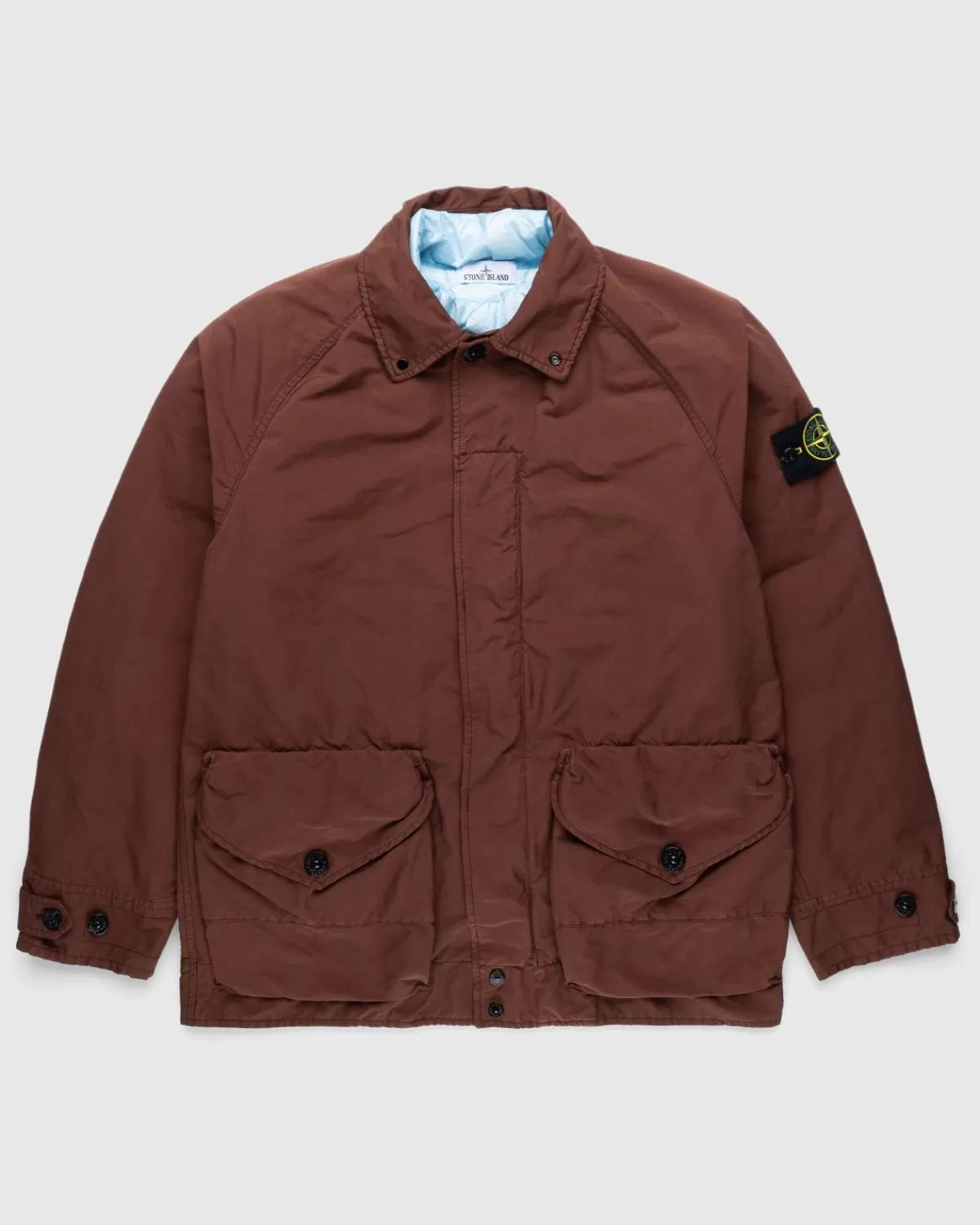 David-Tc Daunenjacke Kastanienbraun/Blau>Stone Island Flash Sale