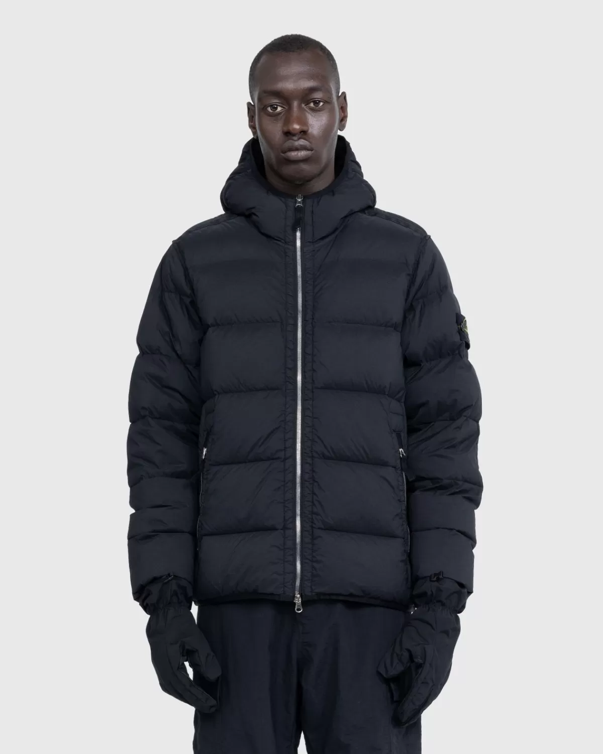 Echte Daunenjacke Schwarz>Stone Island Online