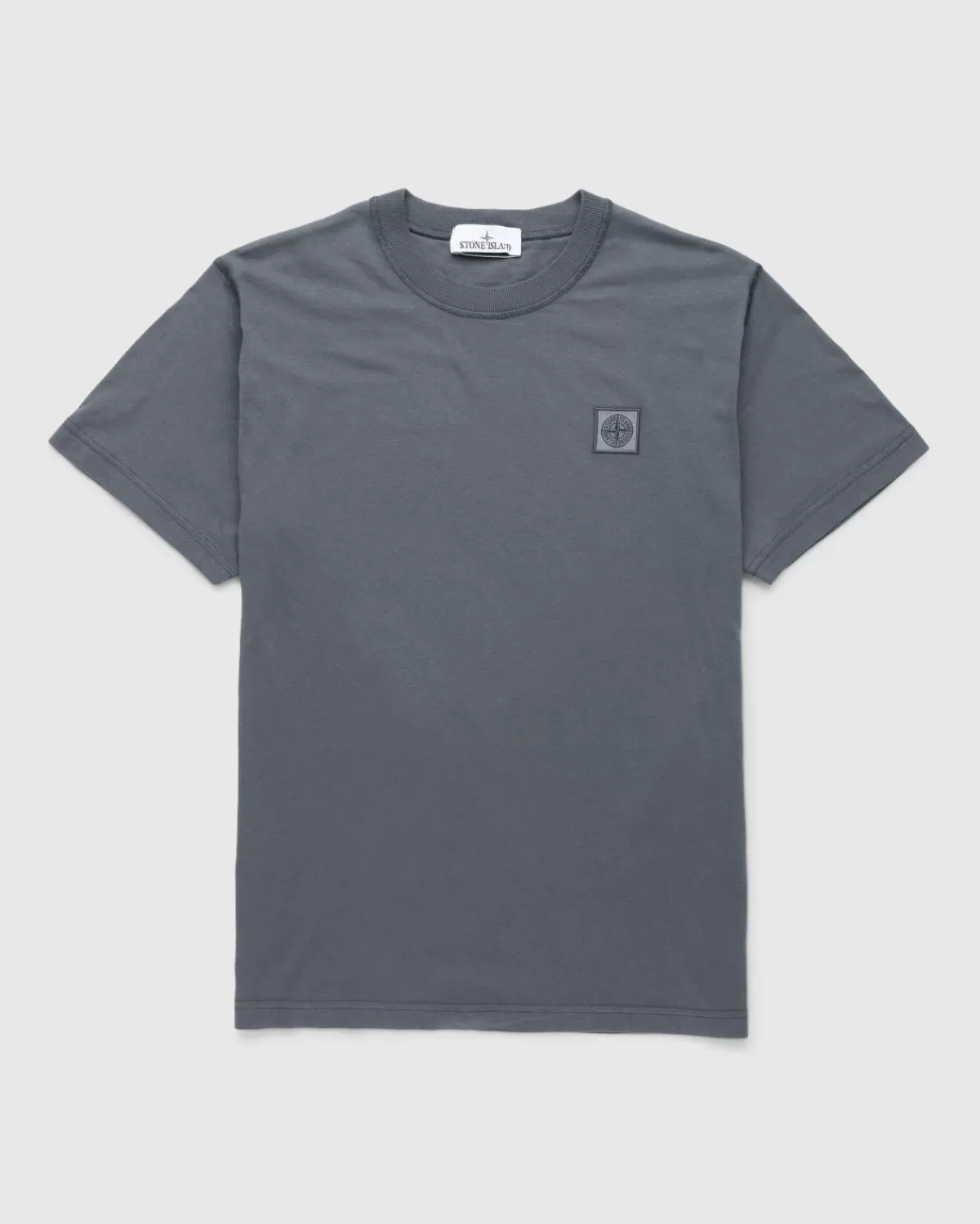 Männer Stone Island Fissato T-Shirt Bleigrau