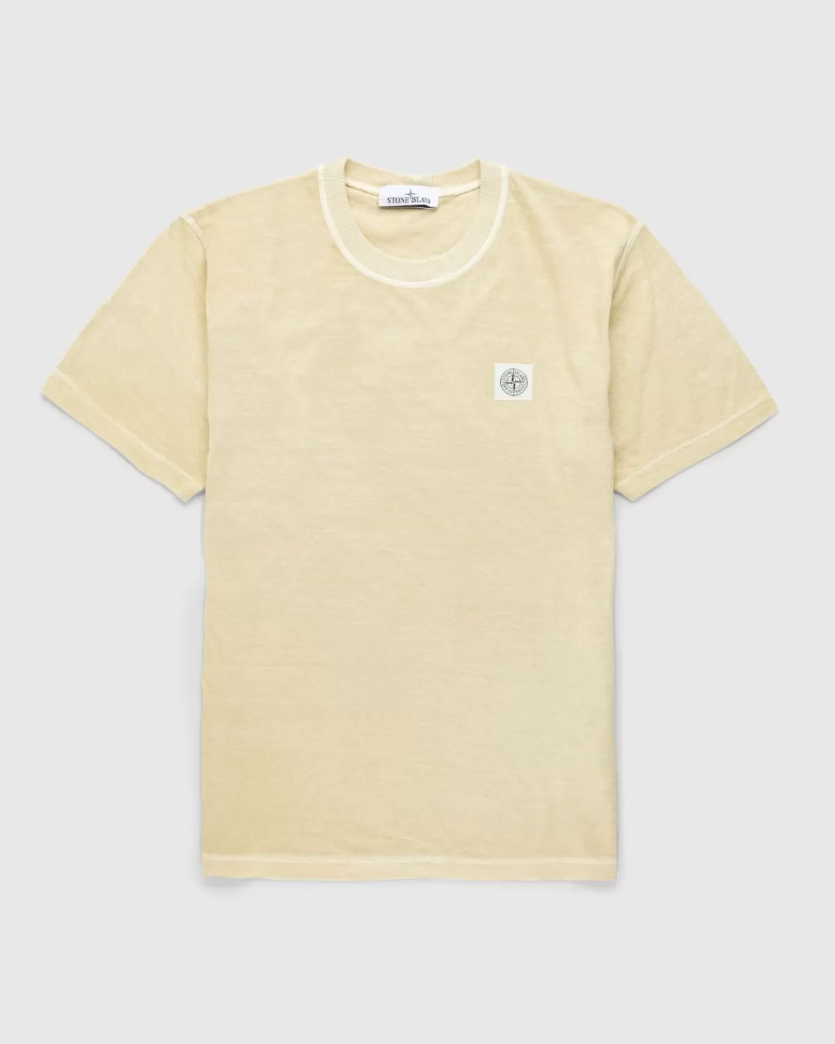 Männer Stone Island Fissato T-Shirt Naturbeige