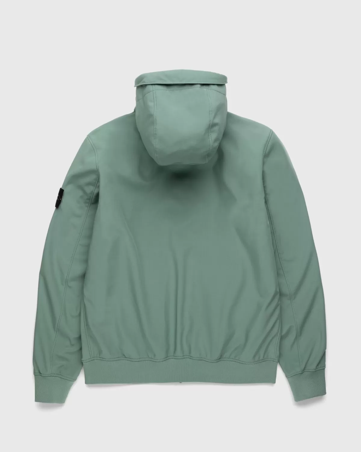 Softshell-Kapuzenjacke Salbei>Stone Island Fashion