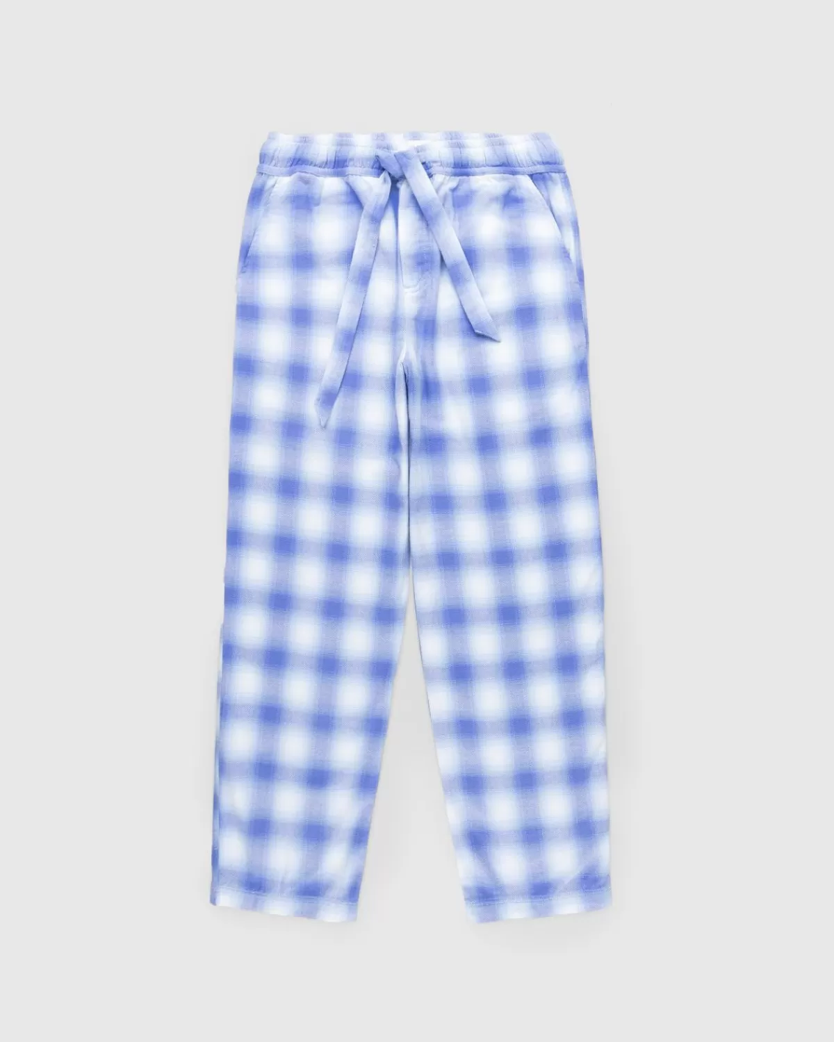 Flanell-Pyjama-Hose, Hellblau Kariert>Tekla Discount