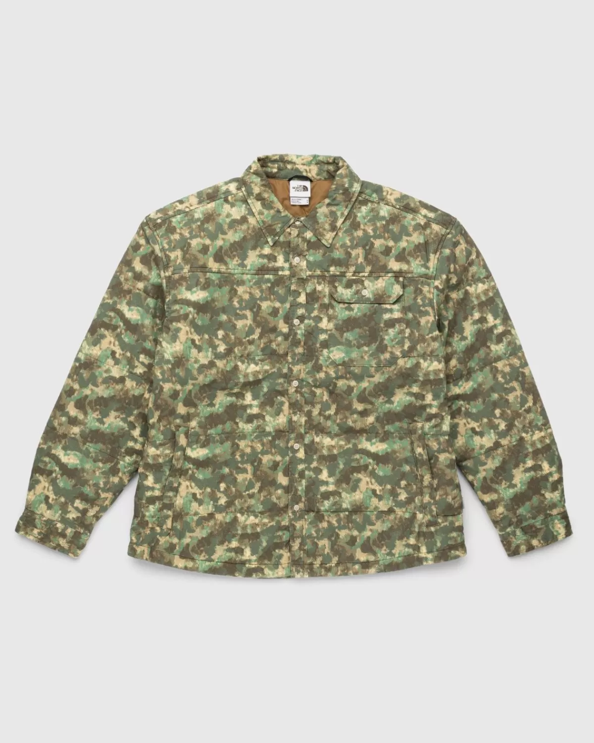 M66 Utility-Regenjacke, Militaroliv/Gepunkteter Camo-Druck>The North Face Store