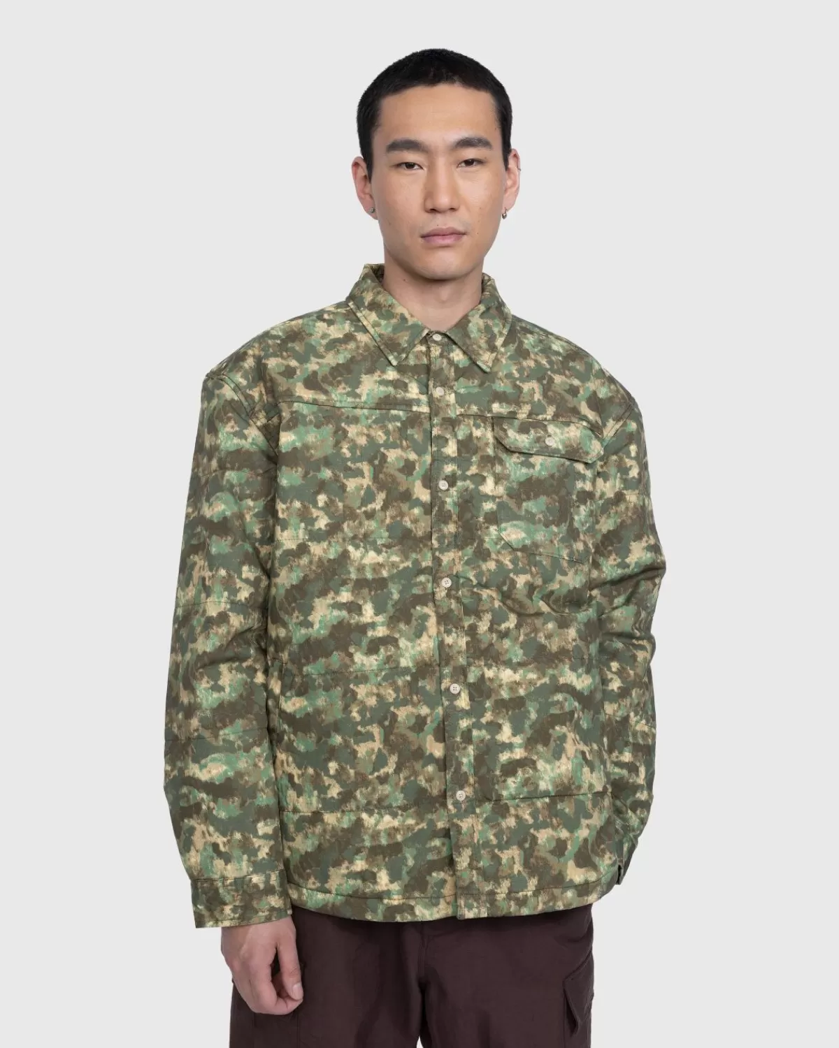 M66 Utility-Regenjacke, Militaroliv/Gepunkteter Camo-Druck>The North Face Store