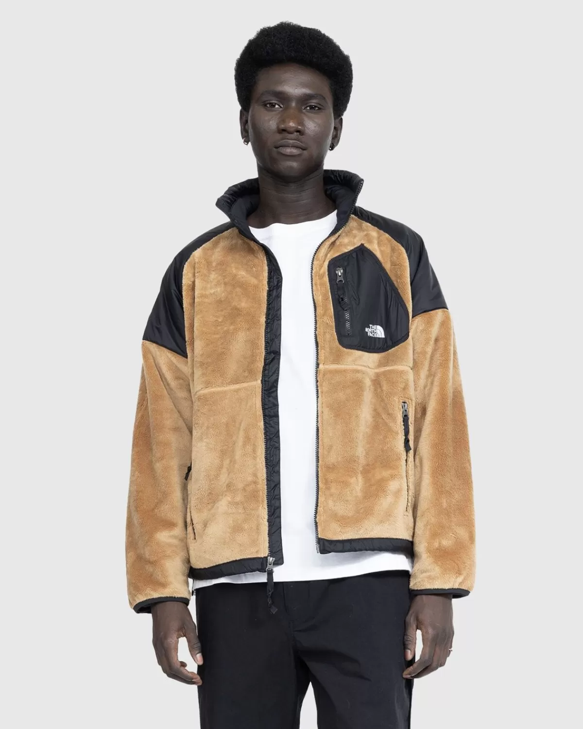 Versa Veloursjacke Almond Butter/Tnf Black>The North Face Cheap