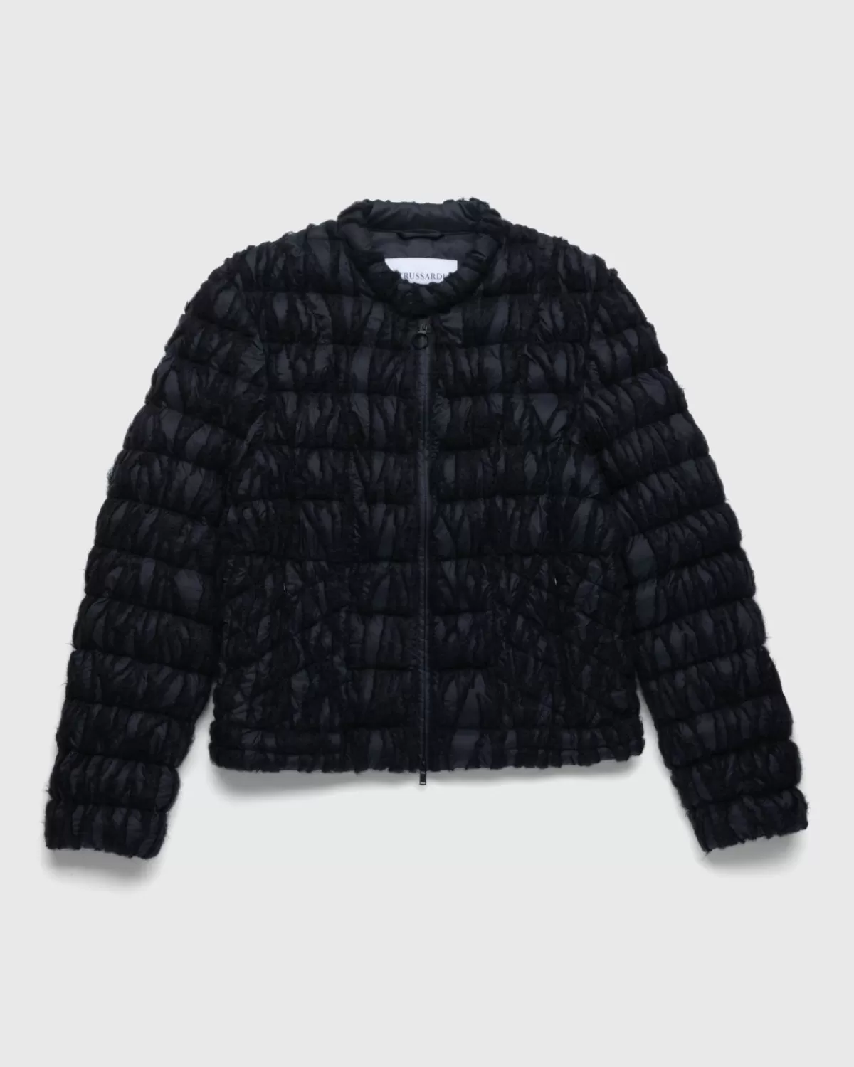 Bestickte Nylonjacke Schwarz>Trussardi Hot