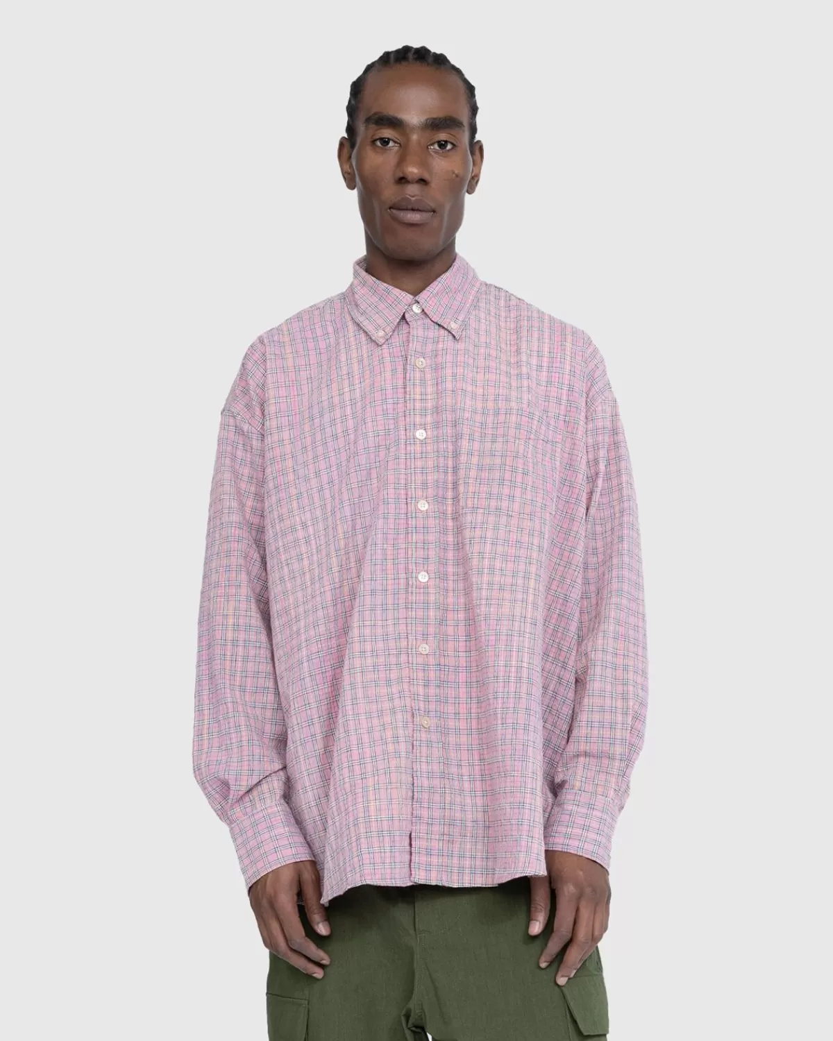 Unser Vermachtnis Borrowed Bd Shirt Pink Kimble Check>Our Legacy Cheap