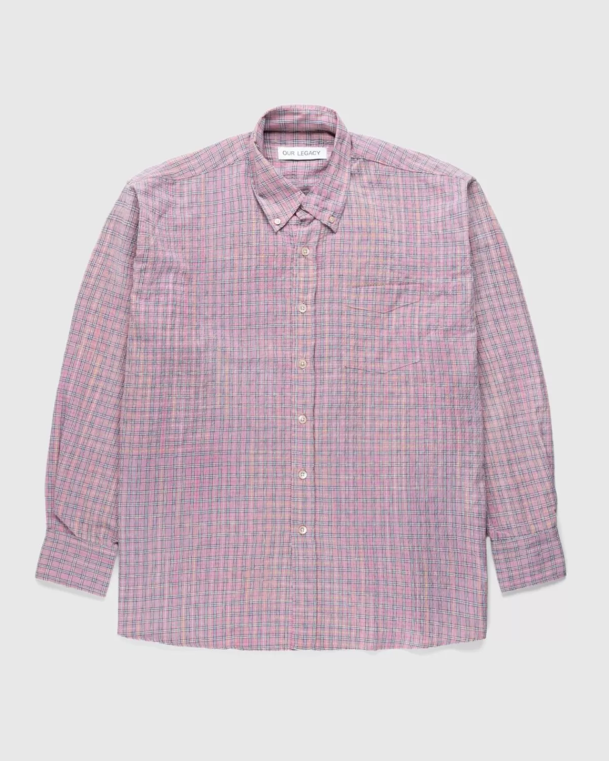 Unser Vermachtnis Borrowed Bd Shirt Pink Kimble Check>Our Legacy Cheap