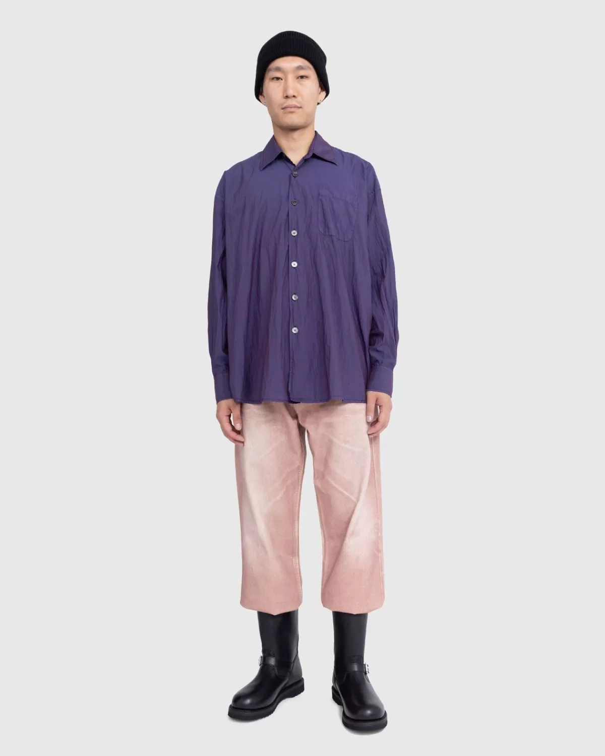 Unser Vermachtnis Borrowed Shirt Blackcurrant ParacHüte Popeline>Our Legacy Flash Sale