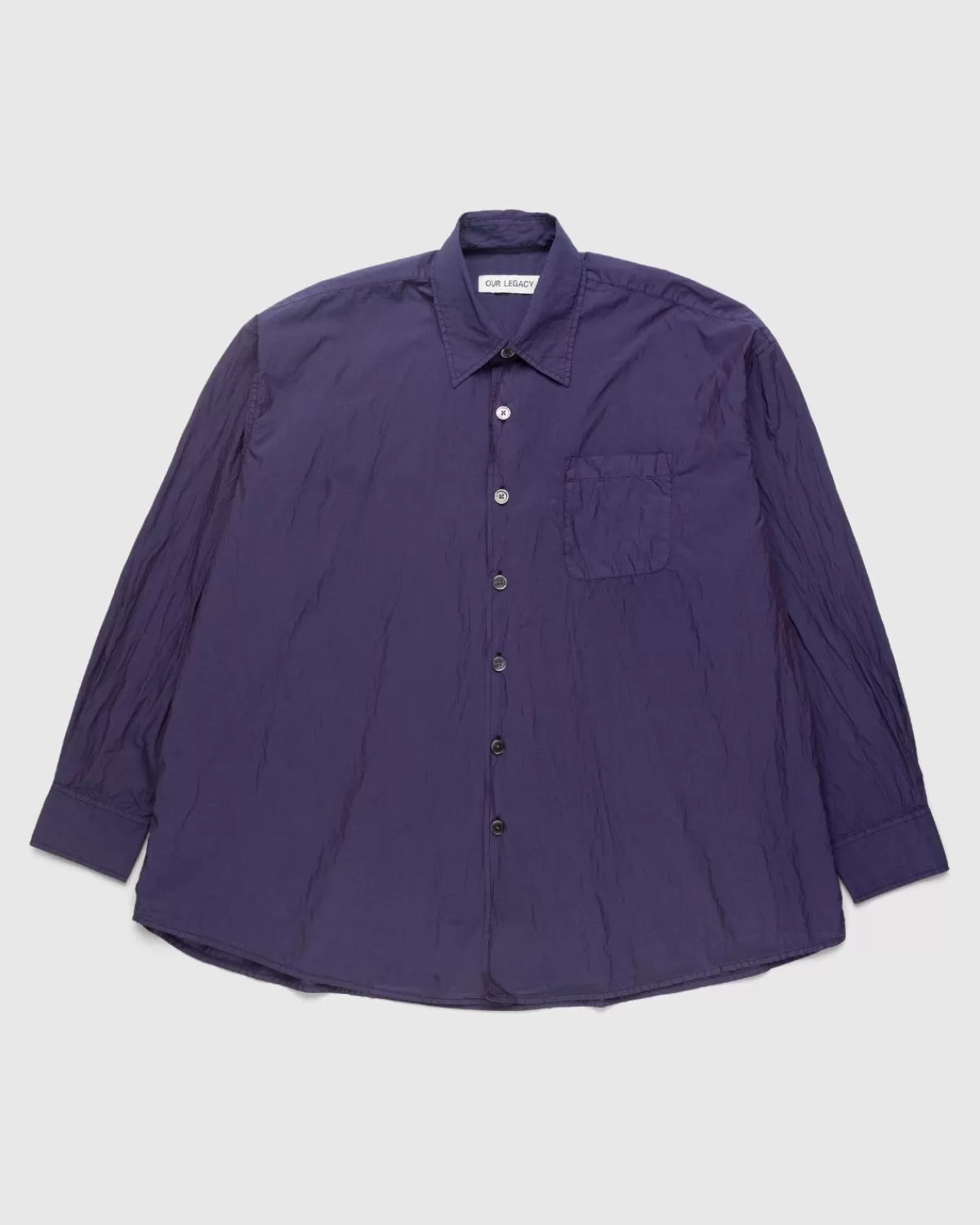 Unser Vermachtnis Borrowed Shirt Blackcurrant ParacHüte Popeline>Our Legacy Flash Sale