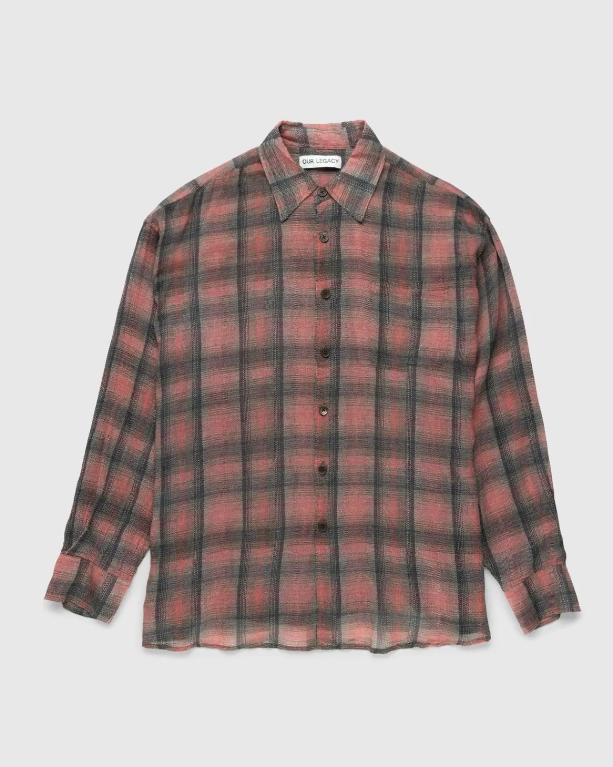 Unser Vermachtnis Borrowed Shirt Mit Grosem Lumbercheck-Print>Our Legacy Store