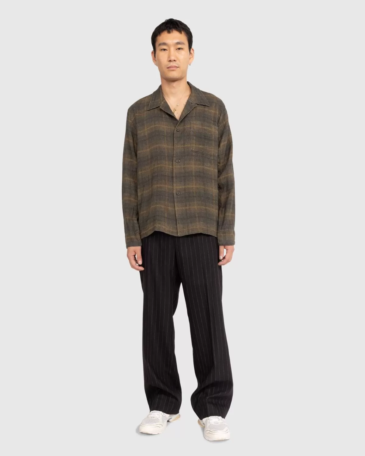 Unser Vermachtnis Boxshirt Mirage Wax Check>Our Legacy New