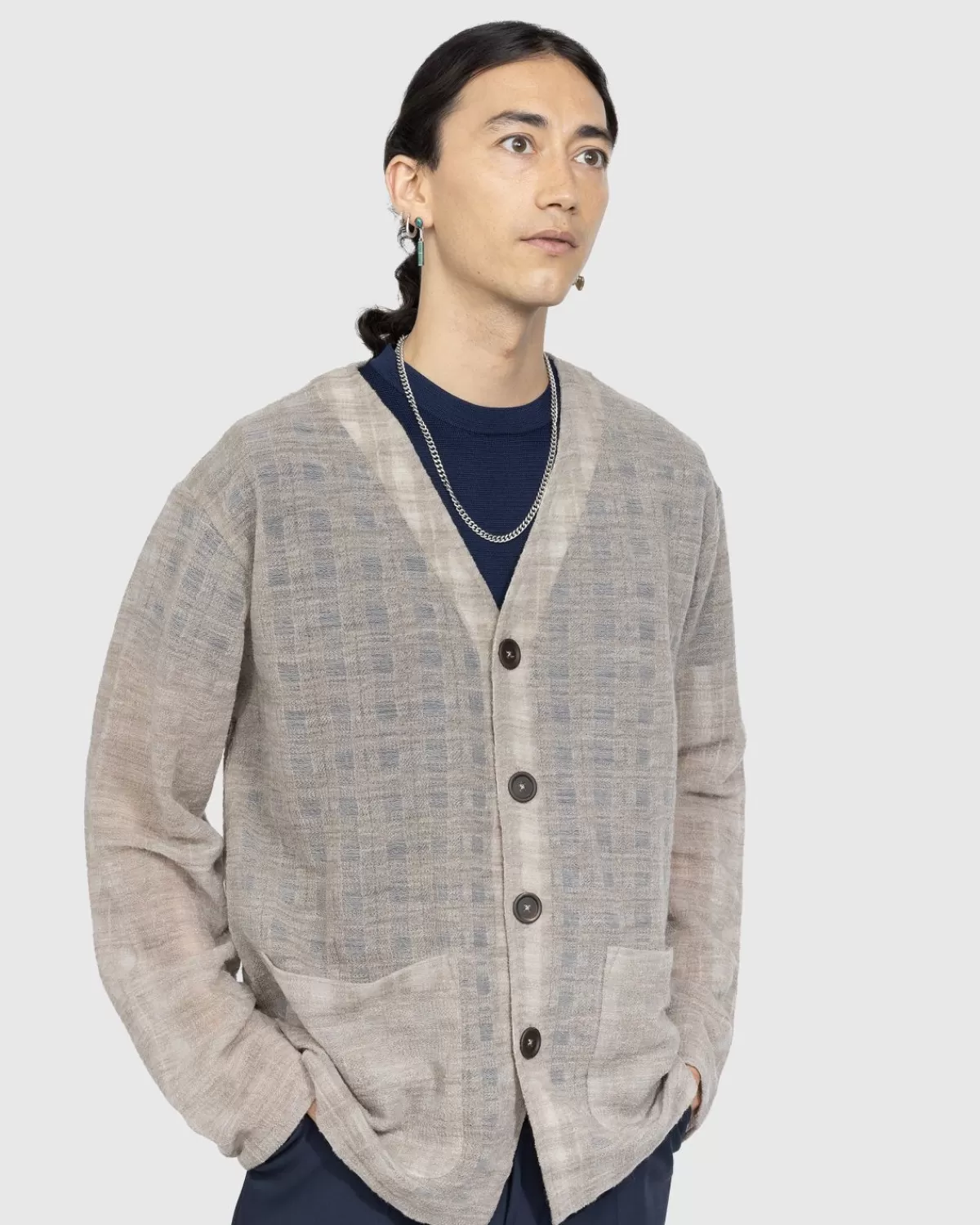 Unser Vermachtnis Cardigan Grey Disintegration Check>Our Legacy Shop