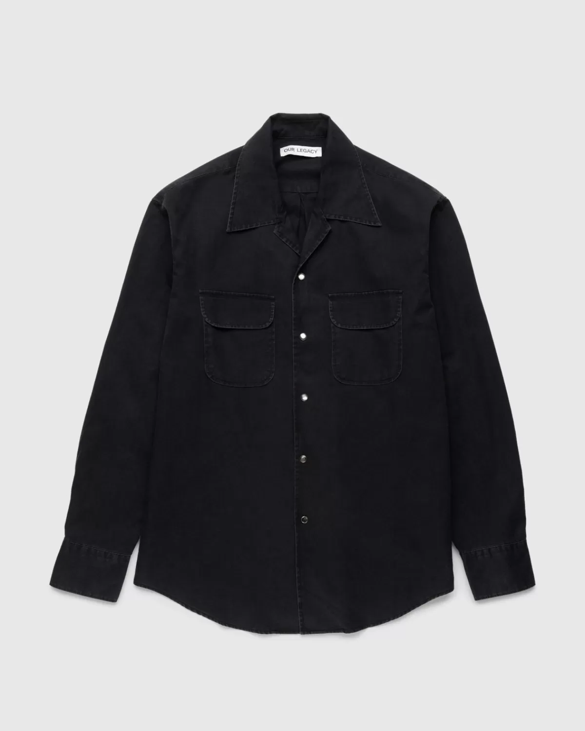 Unser Vermachtnis Poco Shirt Black Cosmic Twill>Our Legacy Shop