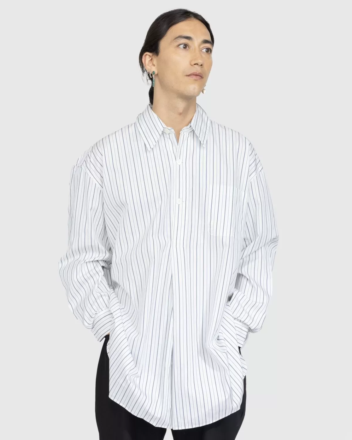 Unser Vermachtnis Popover-Shirt Olympic White Stripe>Our Legacy Best Sale