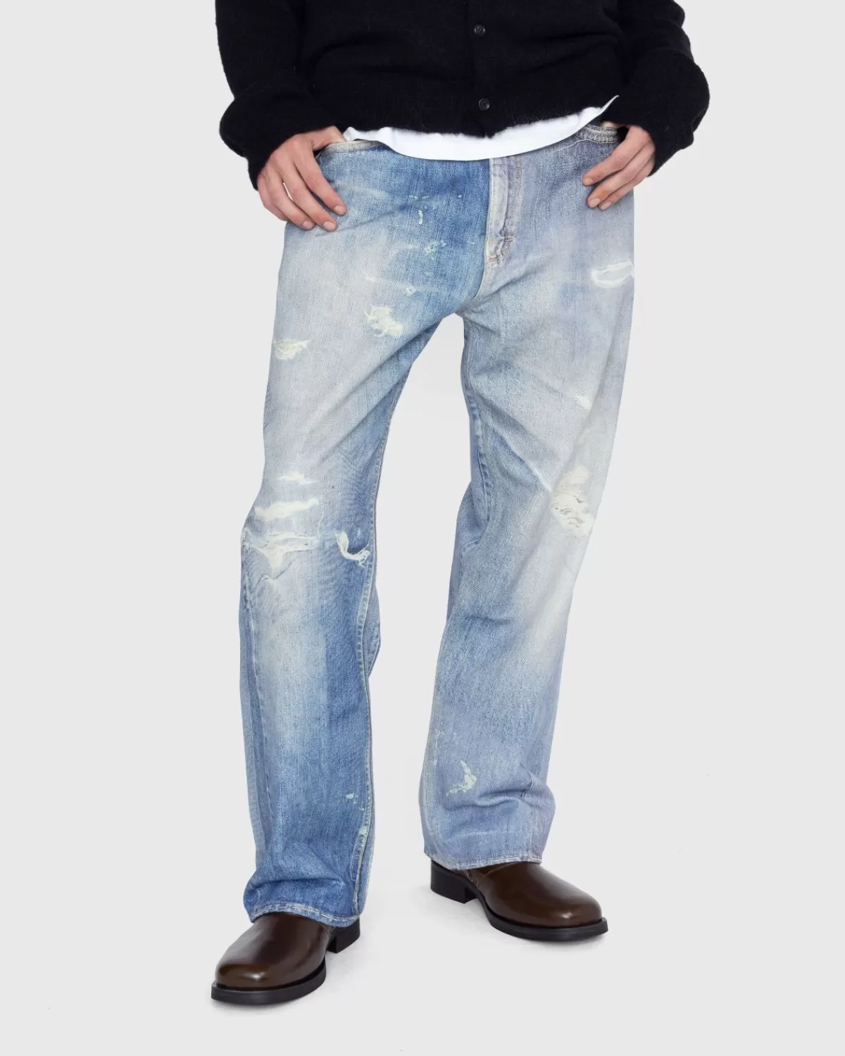 Unser Vermachtnis Third Cut Digital Denim Print Blue>Our Legacy Online