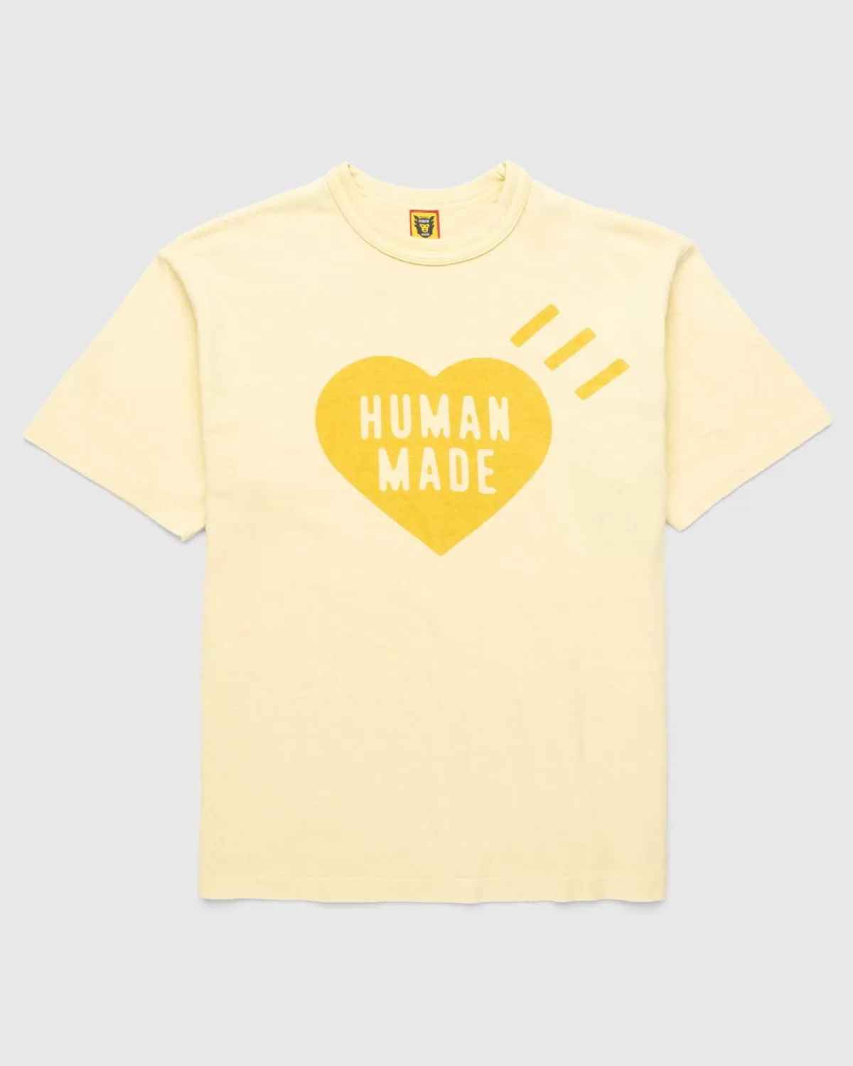 Männer Human Made Von Menschen Gemacht Ningen-Sei Pflanzengefarbtes T-Shirt Gelb