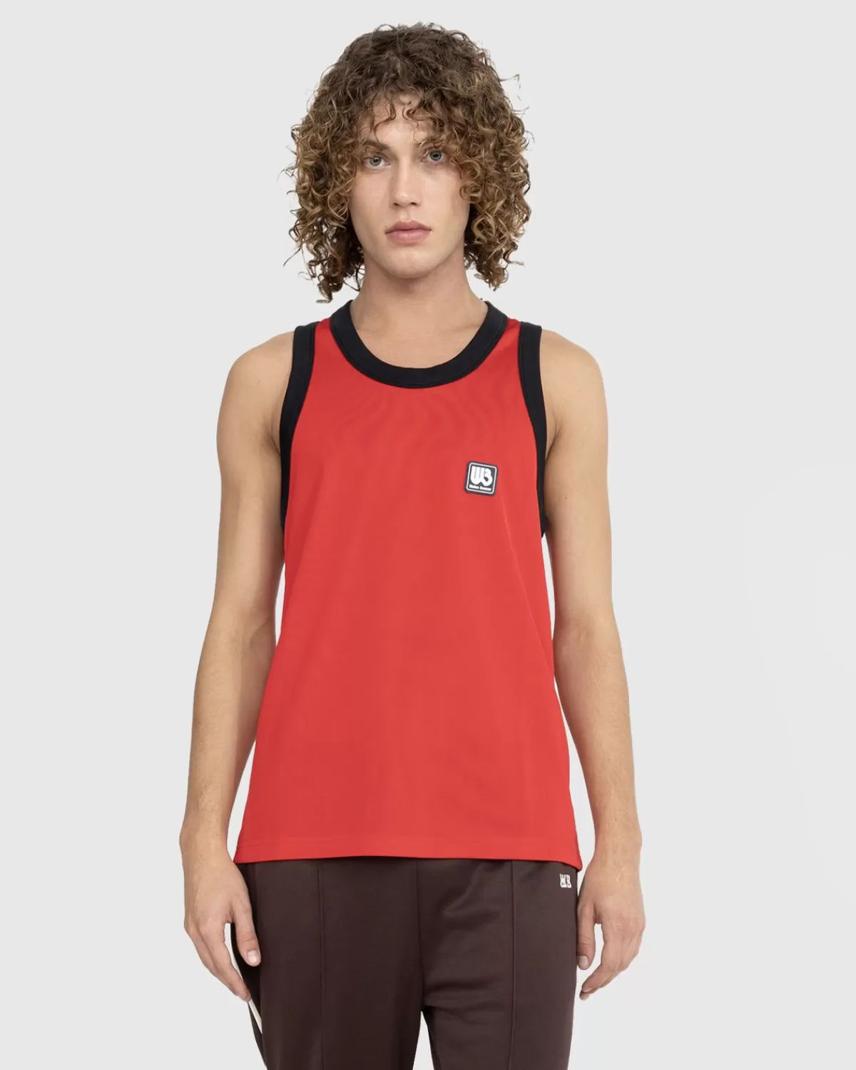 Diop Tank Top Rot/Schwarz>Wales Bonner Store