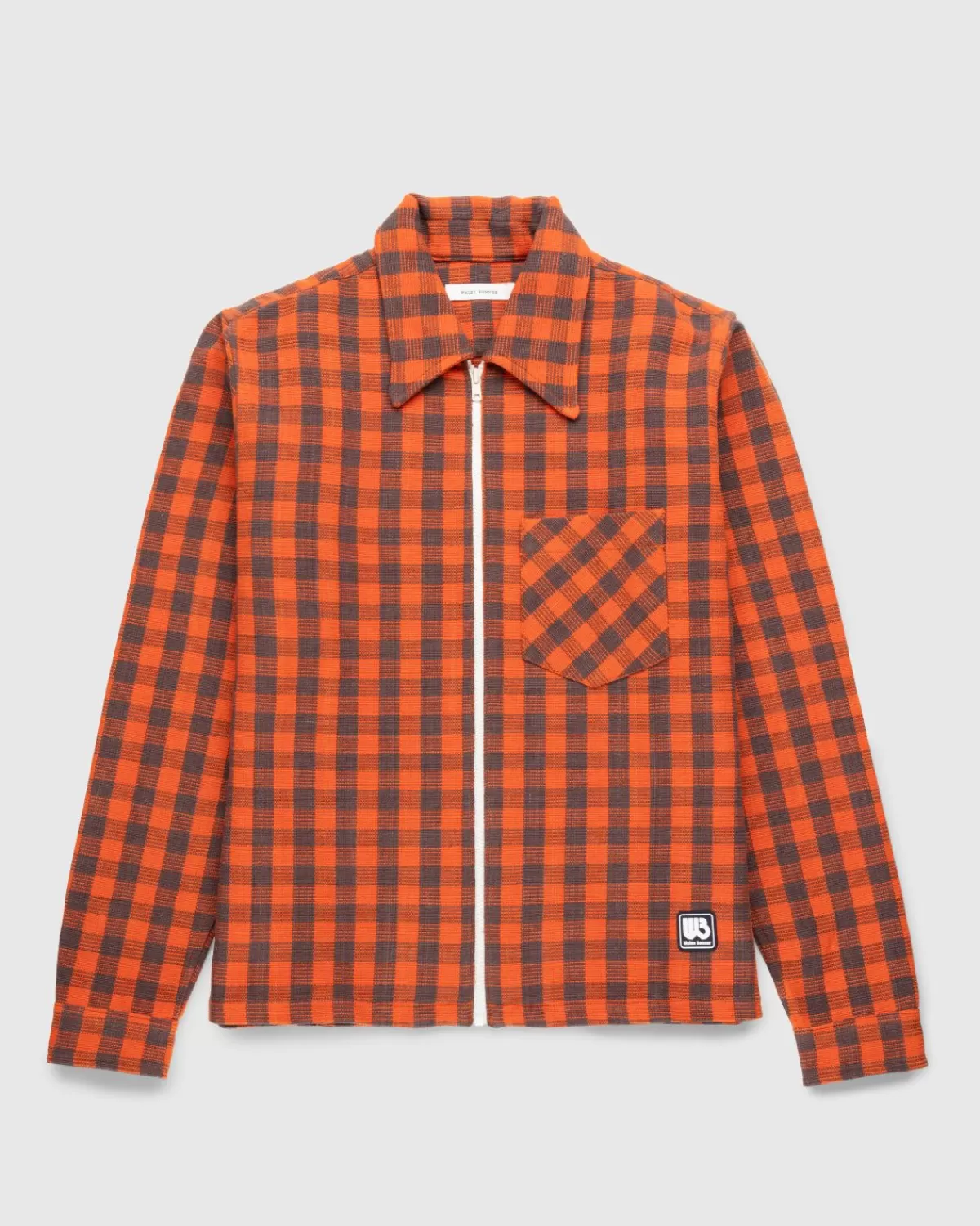 Etudes Jacke Baumwolle Kariert Orange/Braun>Wales Bonner Fashion