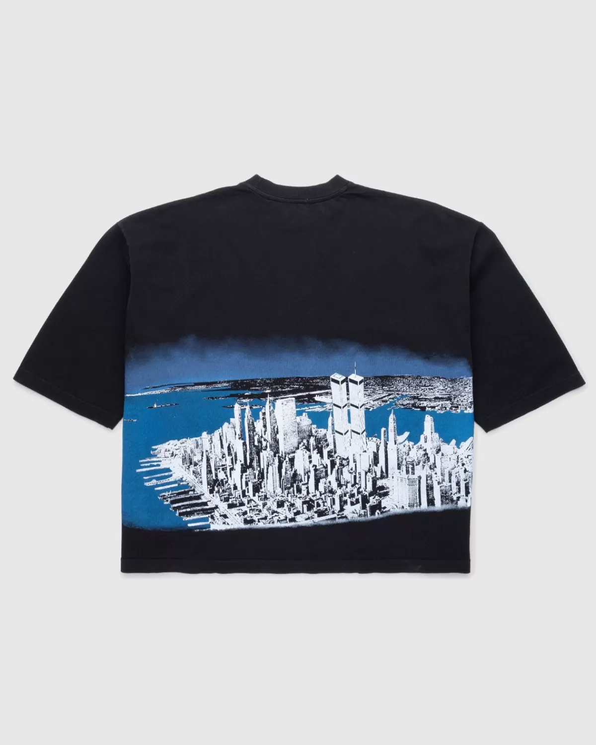 Männer Willy Chavarria New York Buffalo T-Shirt Schwarz