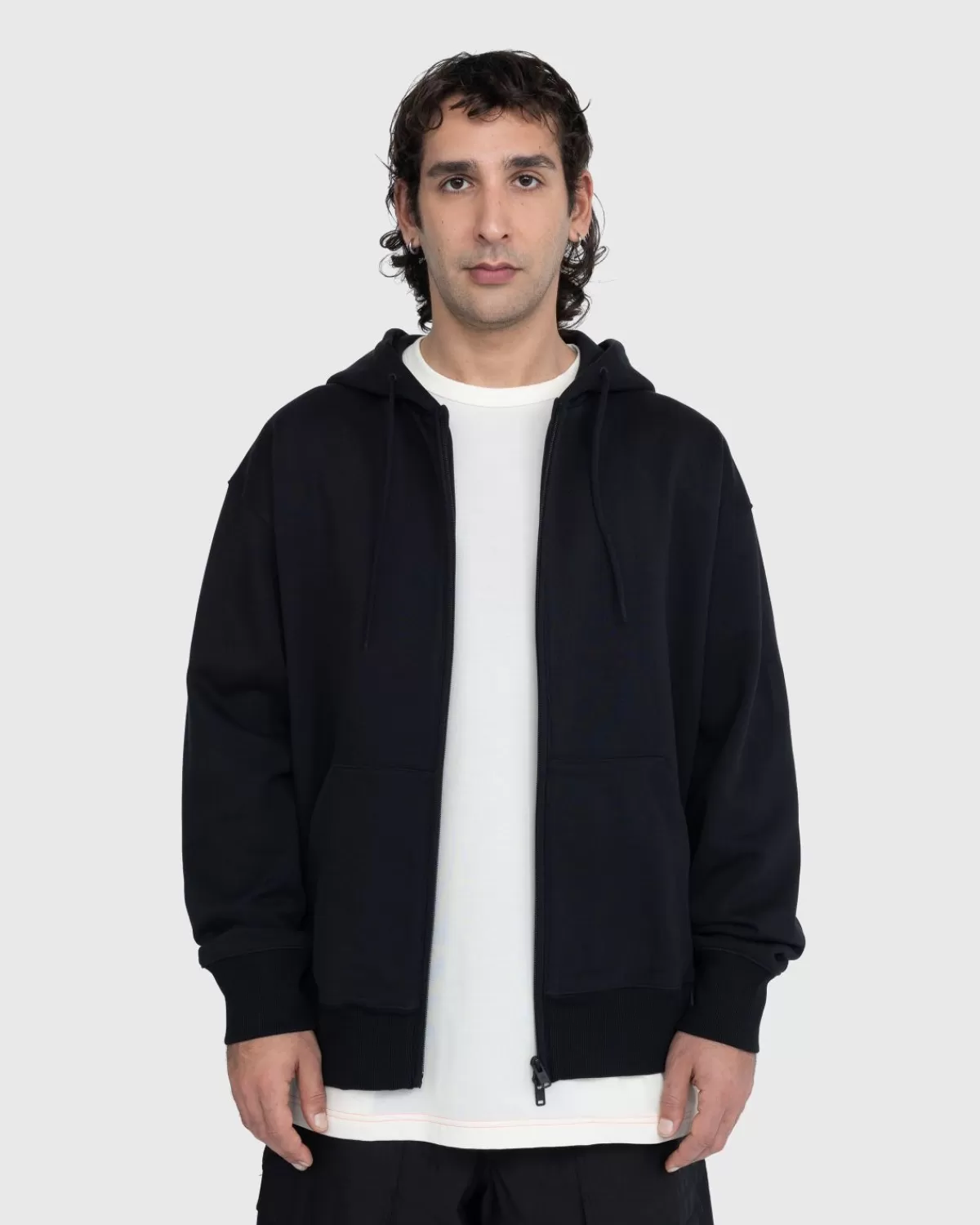 Männer Y-3 Ft Zip Hoodie Schwarz