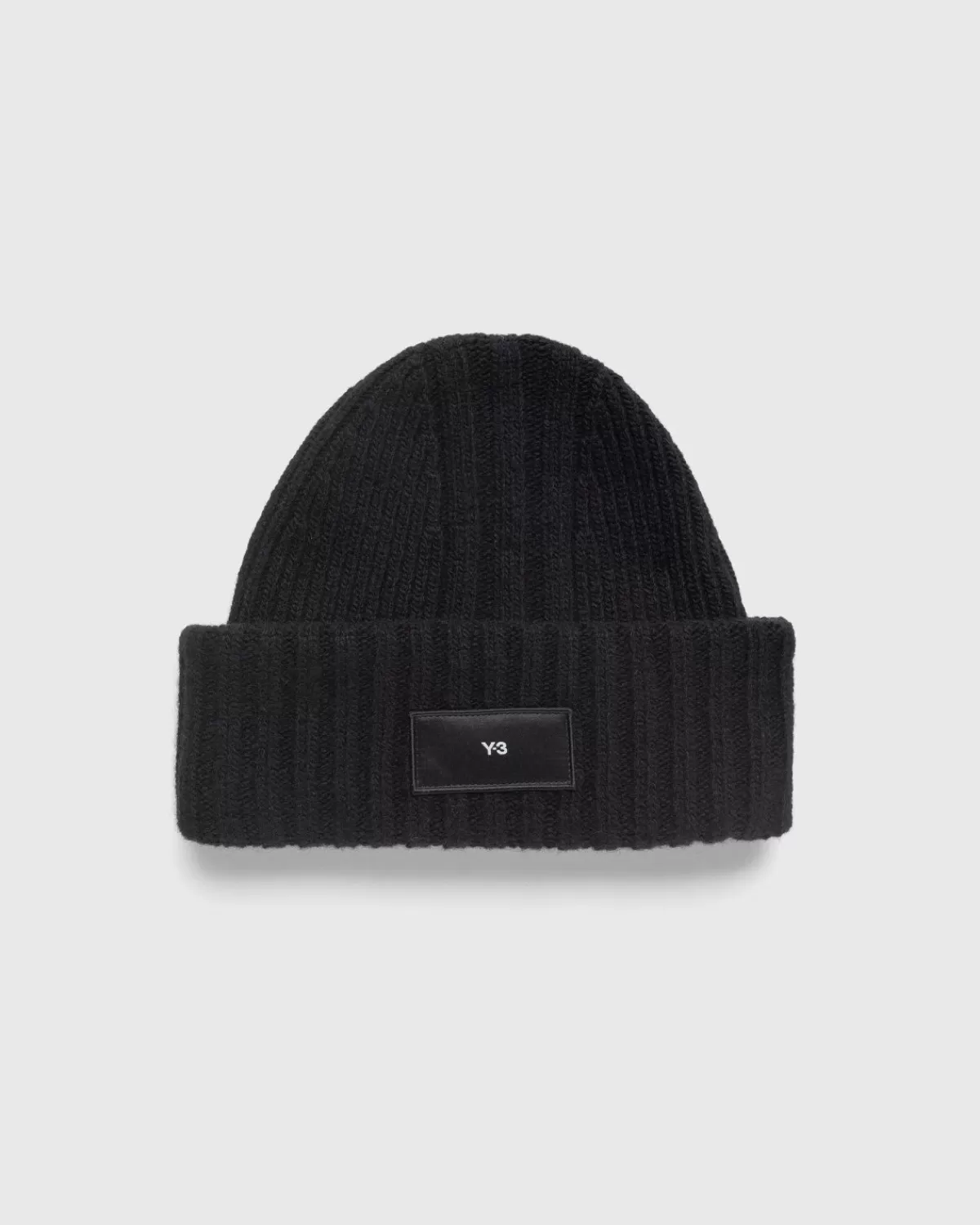 Männer Y-3 Logo Patch Beanie Schwarz