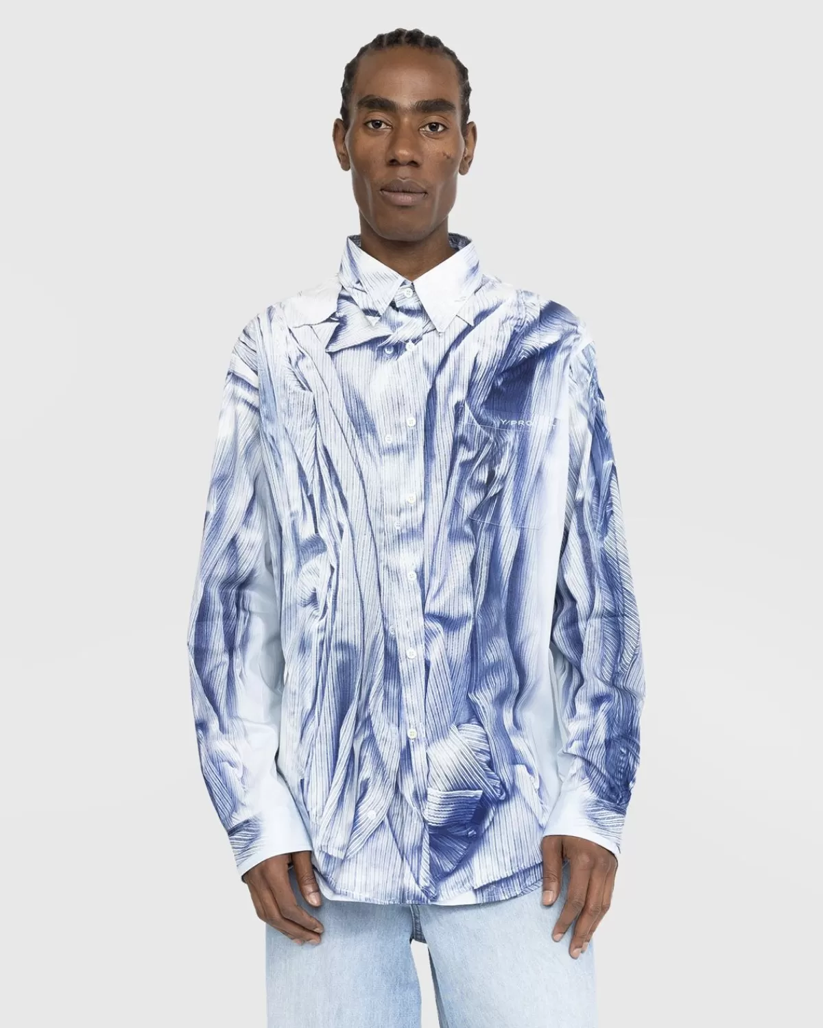 Compact Print Shirt Hellblau>Y/Project Best