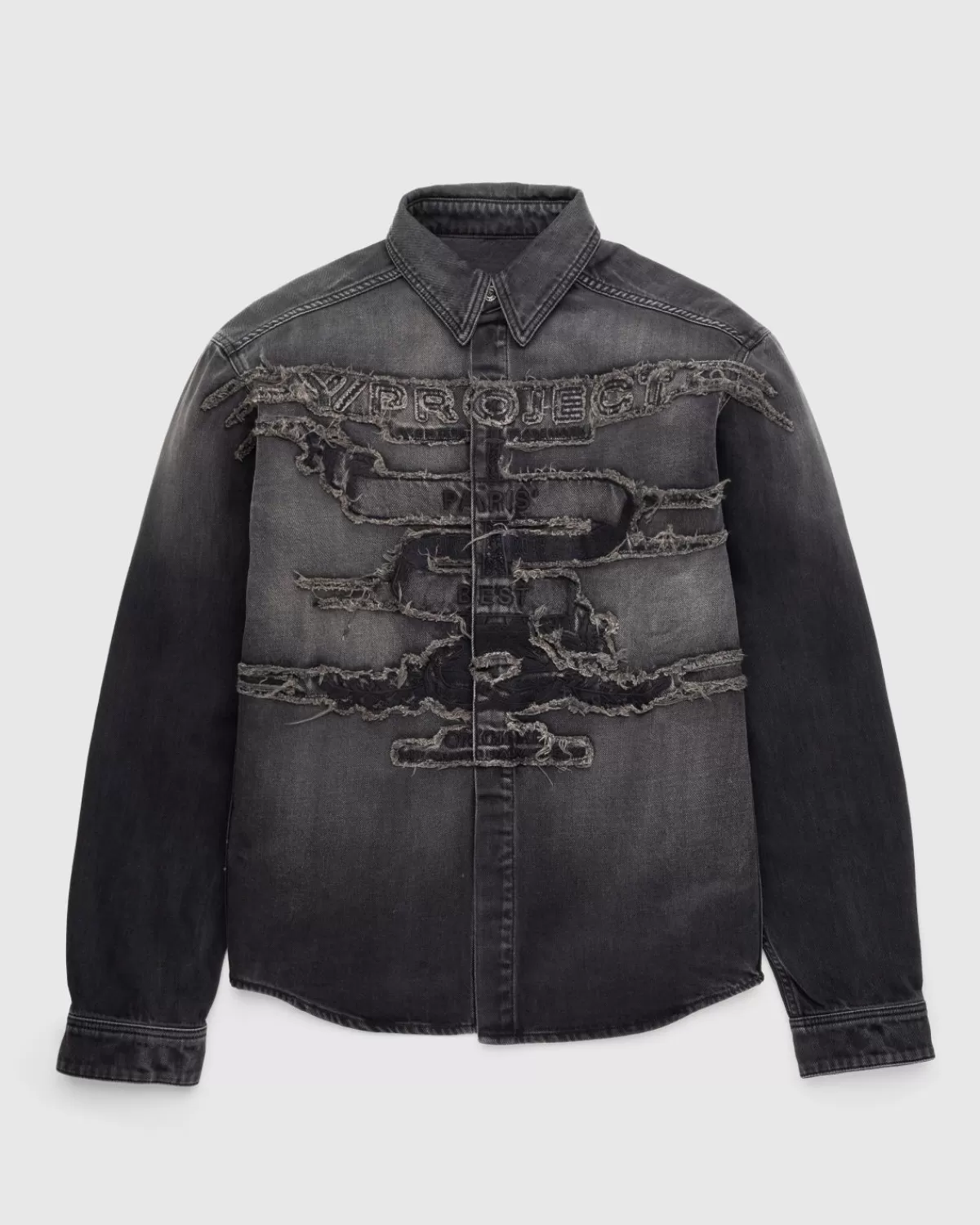 Paris' Best Patch Denim Shirt Schwarz>Y/Project Sale